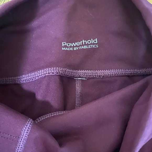 EUC Fabletics Powerhold Deep Purple Leggings and Capri Two Pairs - Picture 3 of 10